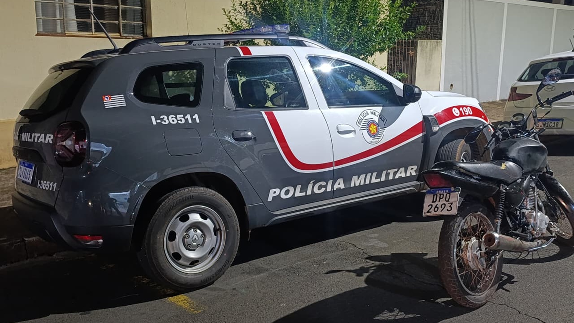 Moto com sinais de adulteração é apreendida no Centro de Cordeirópolis