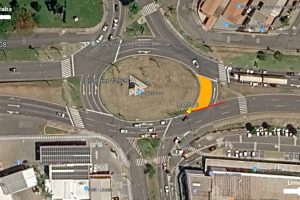 Obra noturna interdita parcialmente rotatória da Limeira-Piracicaba