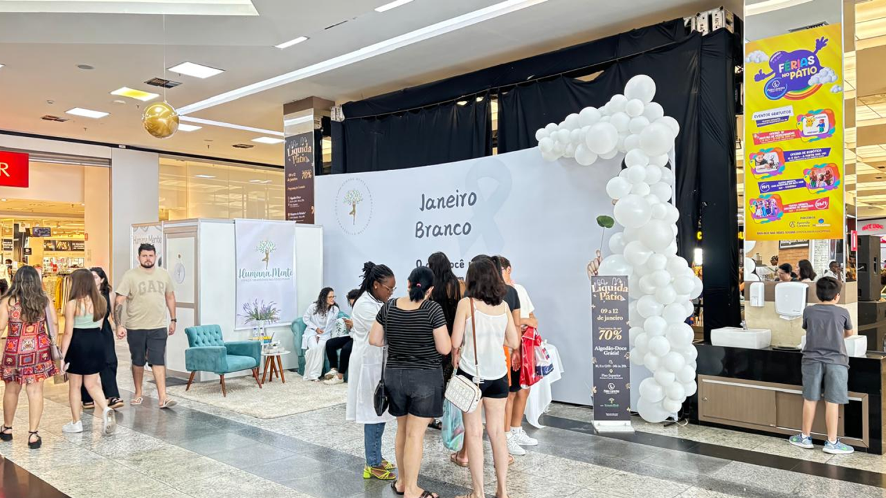 Pátio Limeira Shopping oferece oficinas e orientações no Janeiro Branco