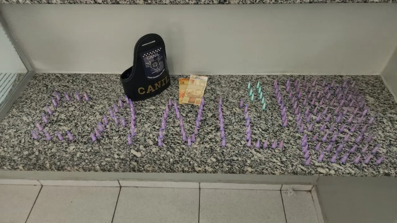 Adolescente de 13 anos é apreendido por tráfico no Ouro Branco, em Limeira