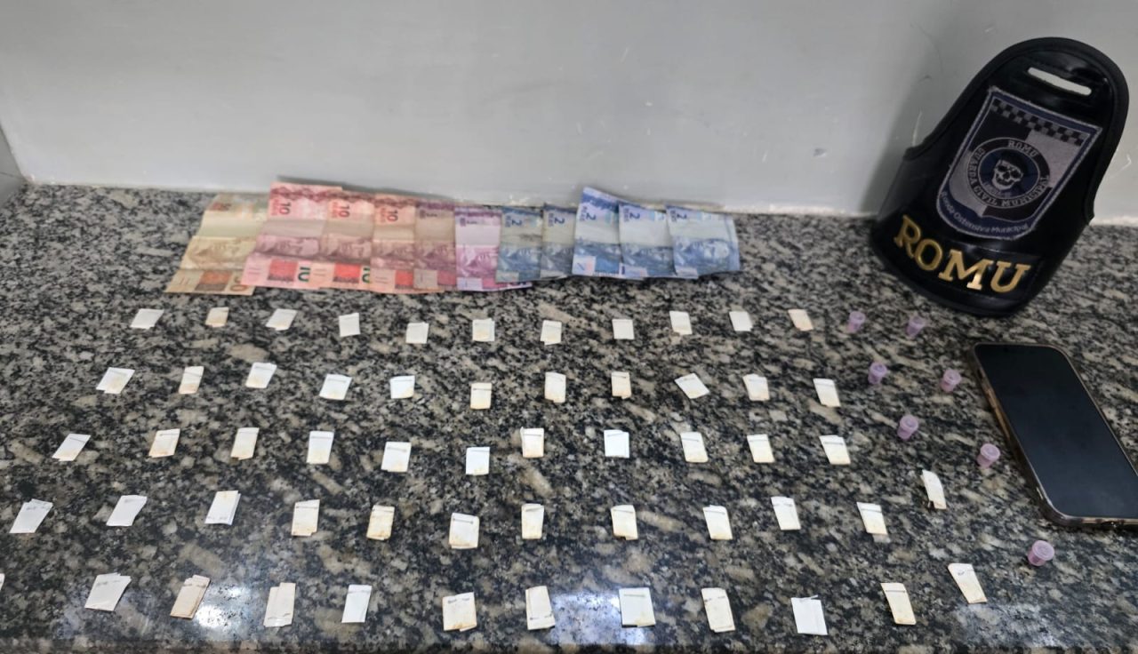 GCM prende homem por tráfico de drogas no Jd. Odécio Degan, em Limeira