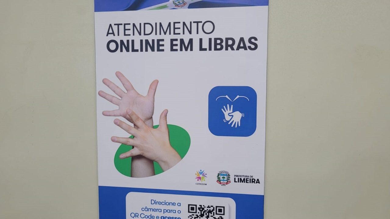 Limeira (SP) oferece atendimento em Libras 24 horas em mais de 140 unidades públicas
