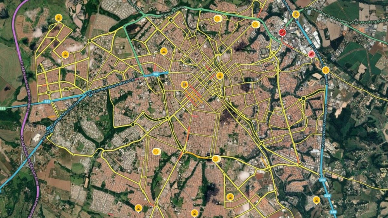 Limeira passa a integrar programa global do Waze para gestão do trânsito