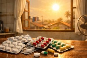 Temperaturas altas oferecem mais riscos de desidratação a pessoas que tomam remédios psiquiátricos