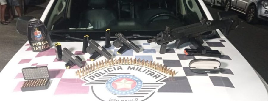 Discussão por som alto termina com vizinho baleado e armas apreendidas em condomínio de Limeira