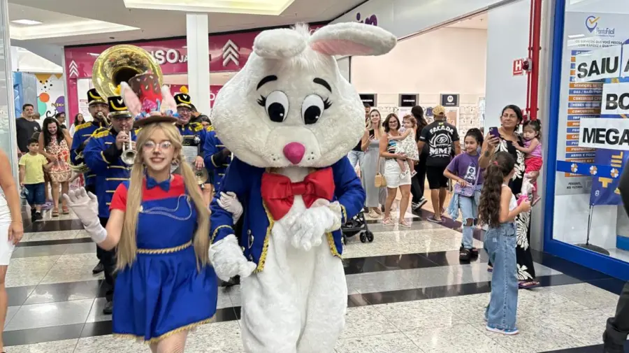 Coelhinho da Páscoa chega neste sábado no Pátio Limeira Shopping