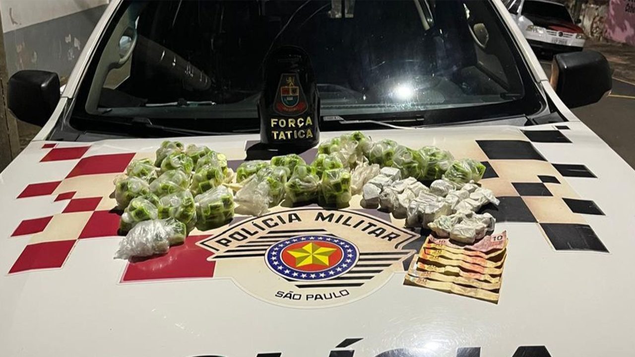 Dois jovens são presos com drogas em operação no Ernesto Kuhl, em Limeira