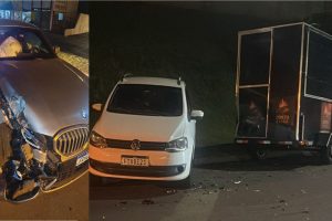 Empresário com sinais de embriaguez bate carro em trailer em Limeira