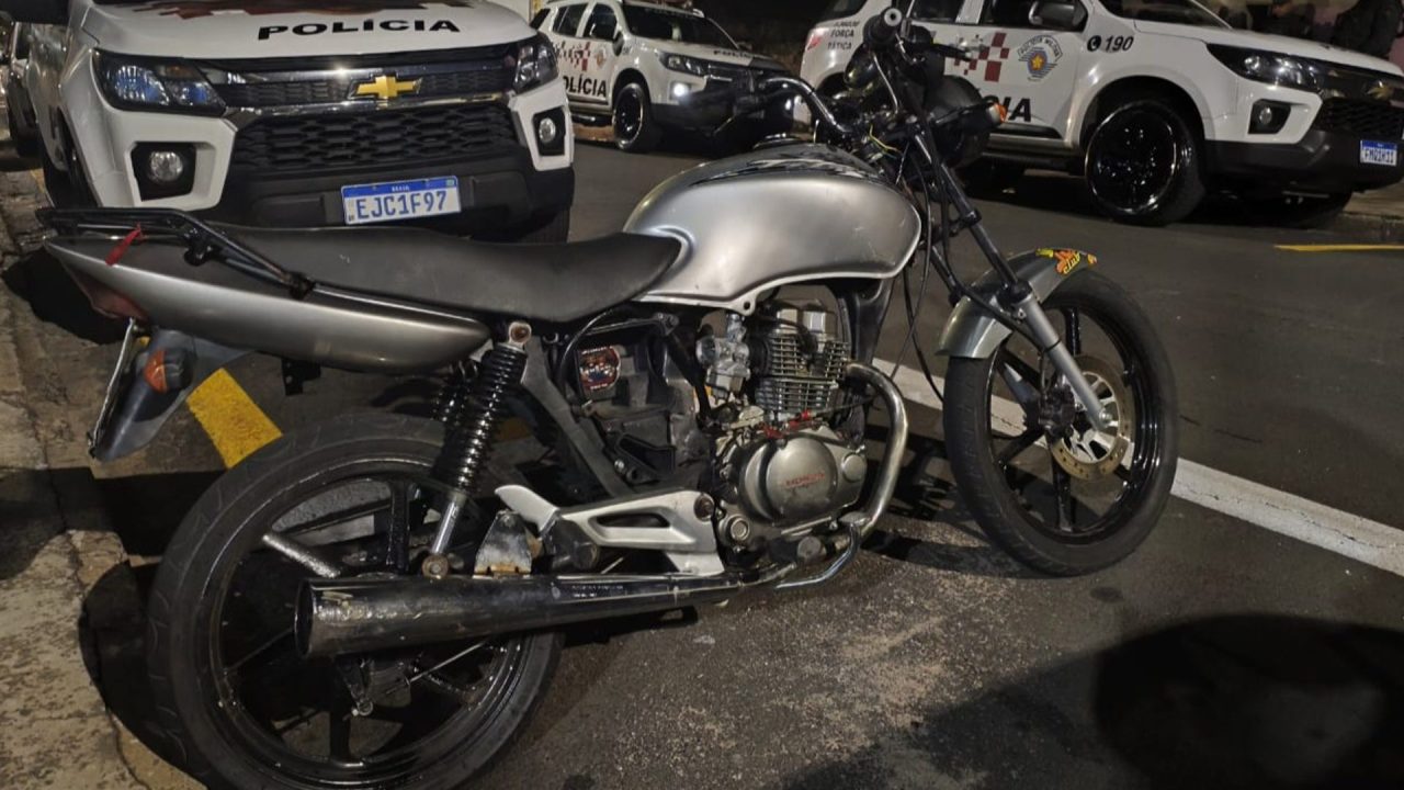 Moto adulterada é apreendida no Cidade Universitária II, em Limeira