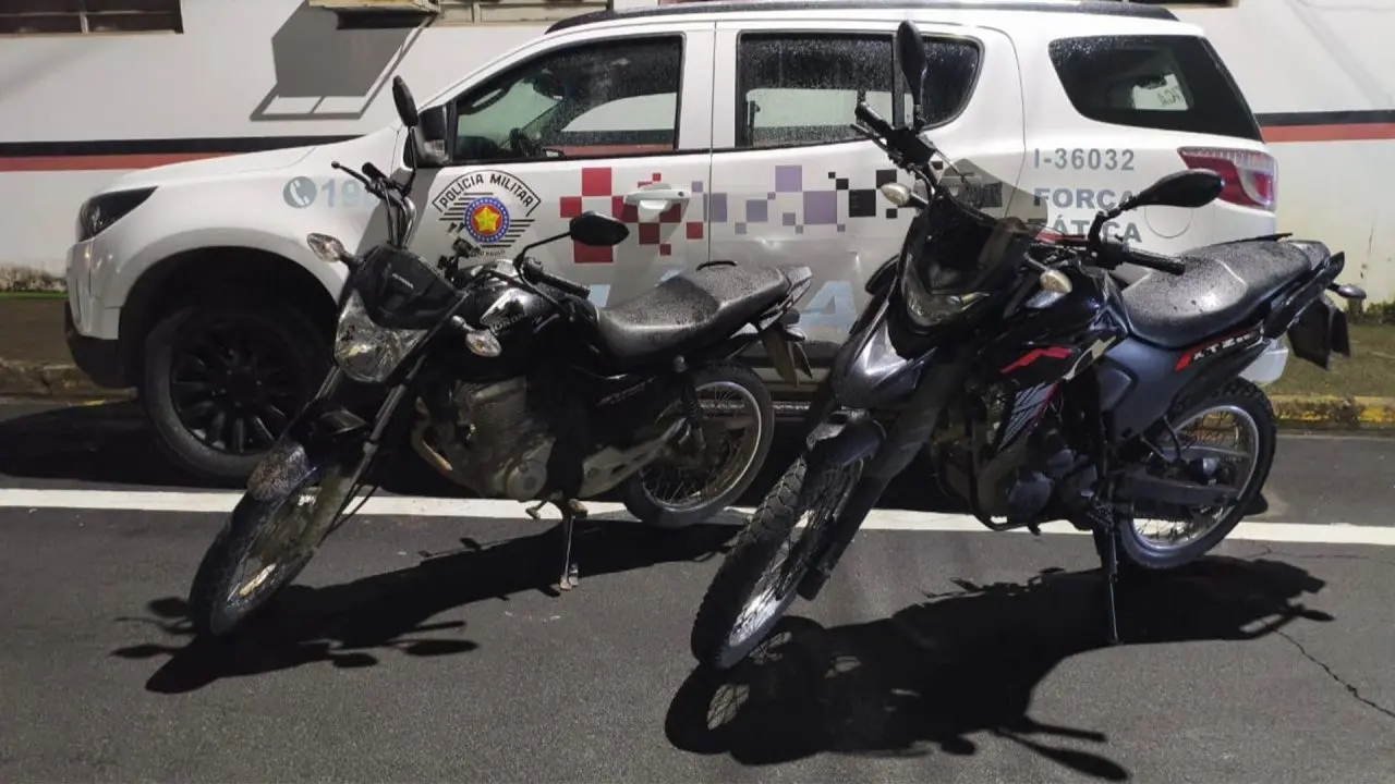 Perseguição termina com jovem preso e adolescente apreendido com motos adulteradas em Limeira
