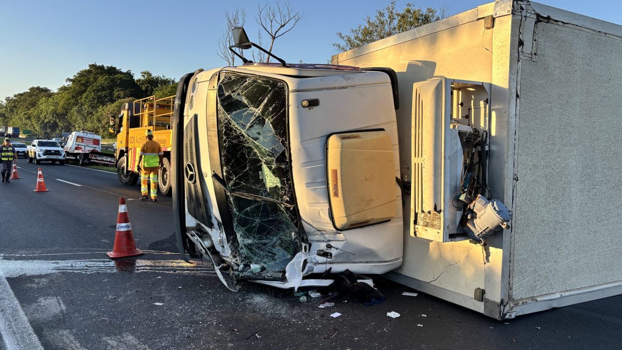 Segundo acidente envolvendo caminhões é registrado na Anhanguera