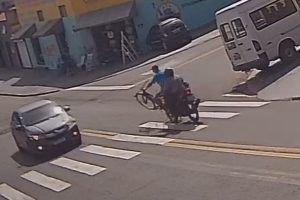 Colisão entre moto e bicicleta deixa dois feridos em Limeira