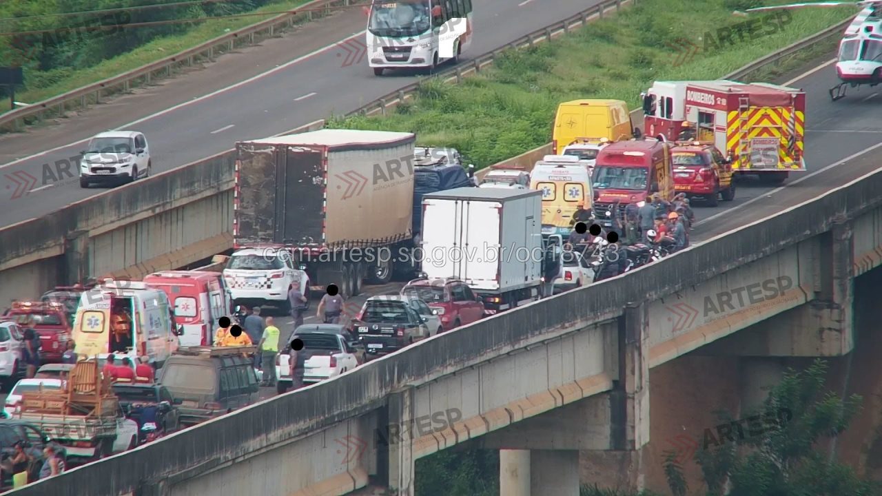 Funcionário de concessionária morre após caminhão atingir equipe que atendia acidente em rodovia de Piracicaba