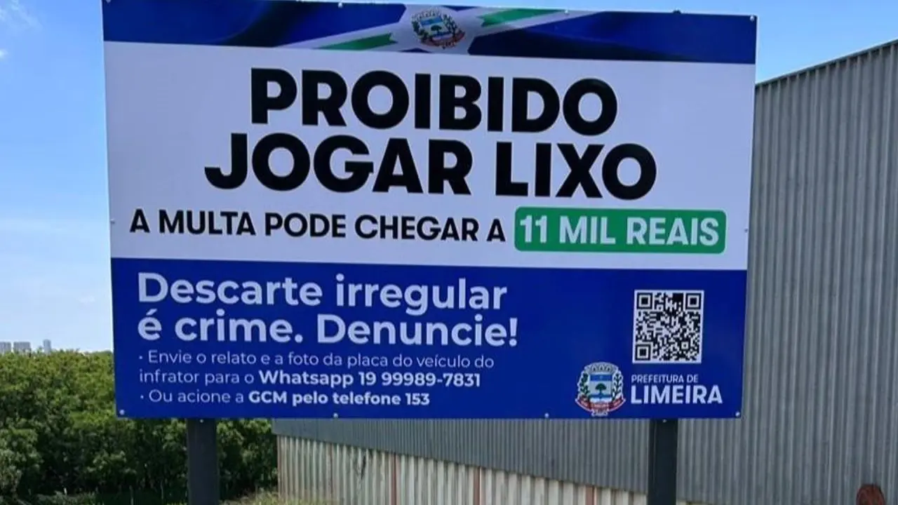 Limeira registra 177 autuações por descarte irregular