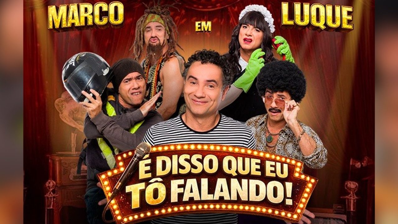 Marco Luque apresenta show de standup no Teatro Vitória, em Limeira