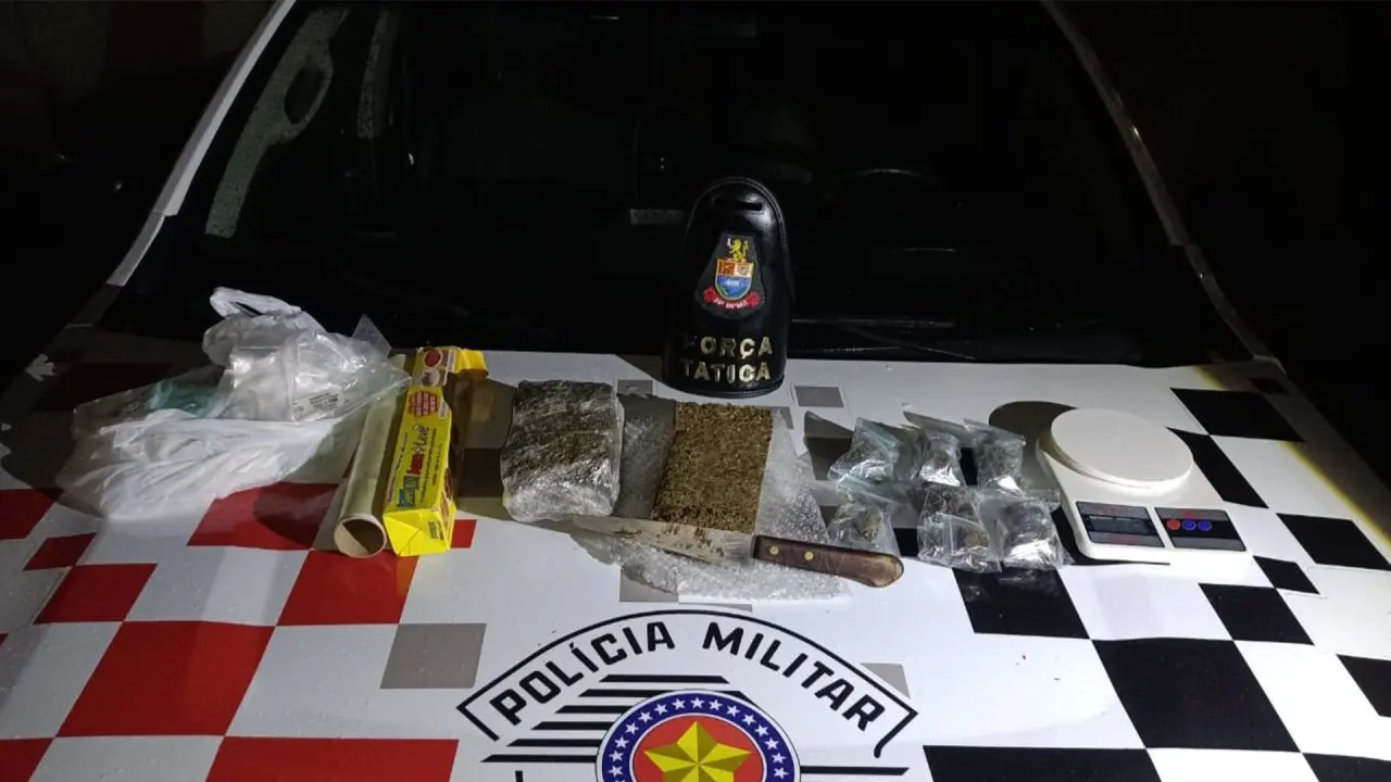 PM prende homem com mais de 1 kg de maconha no Jd. Ernesto Kuhl, em Limeira
