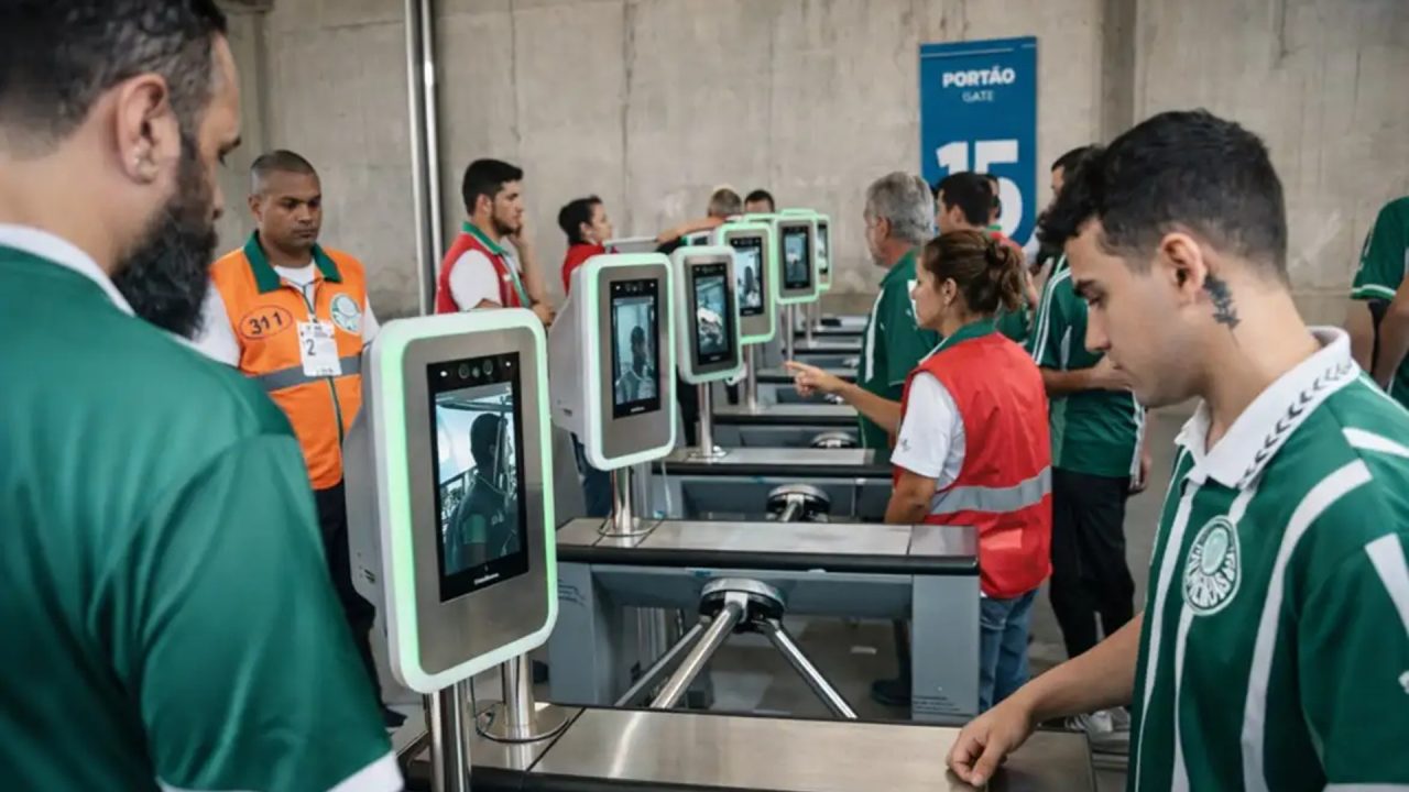 Reconhecimento facial amplia público nos estádios e reforça segurança