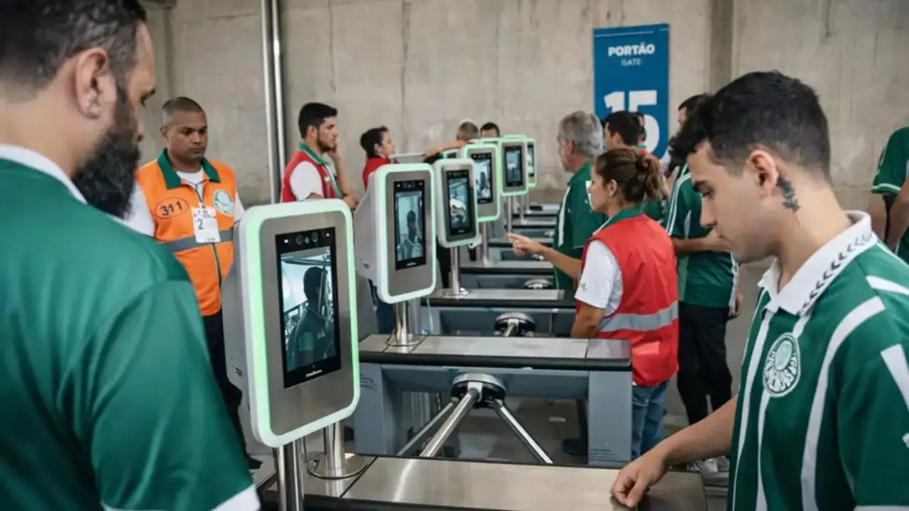 Reconhecimento facial amplia público nos estádios e reforça segurança