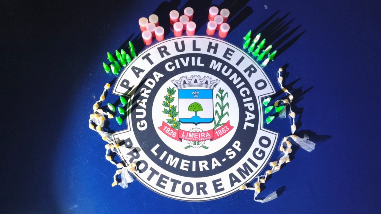 Sacola com drogas é abandonada durante fuga e apreendida pela GCM em Limeira