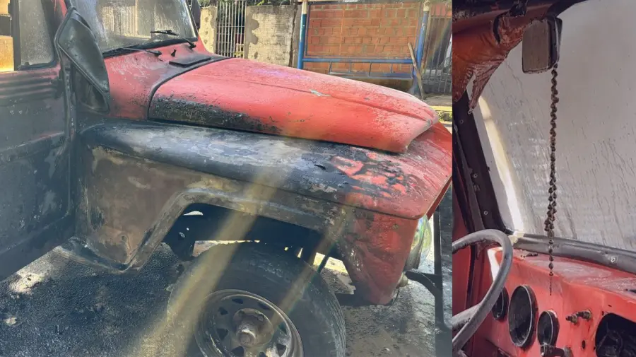 Veículo pega fogo no Nova Limeira e terço permanece intacto