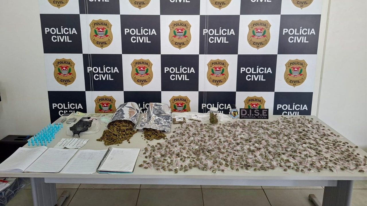 Casal é preso com mais de 2 kg de drogas em Limeira