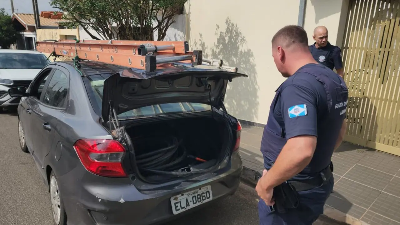 Dupla é presa após furtar cabos telefônicos no Jd. Novo Horizonte, em Limeira