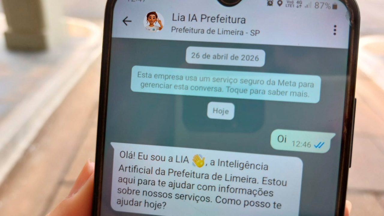 LIA passa a abrir protocolos de serviços da Prefeitura de Limeira pelo WhatsApp