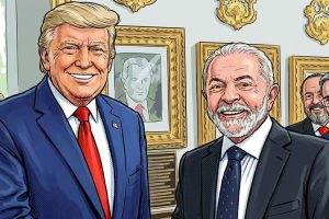 Lula deixa a Casa Branca após reunião com Trump