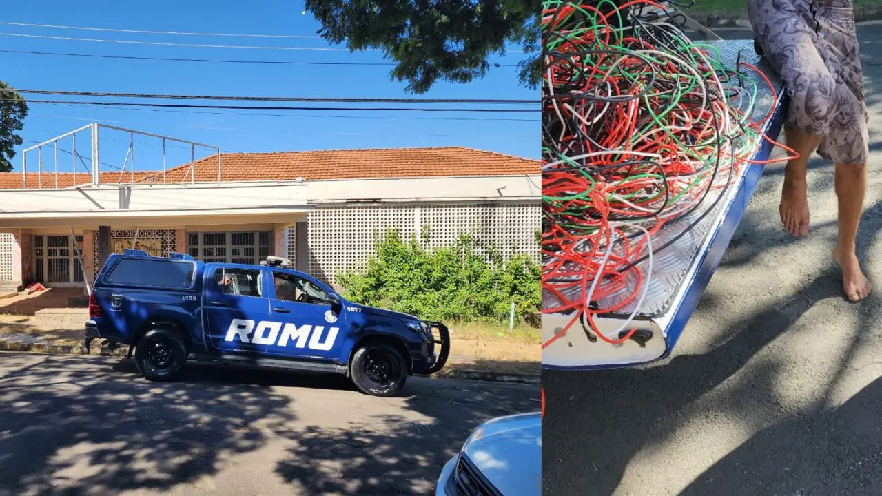 Morador de rua é preso após invadir antigo hospital e furtar fios em Limeira