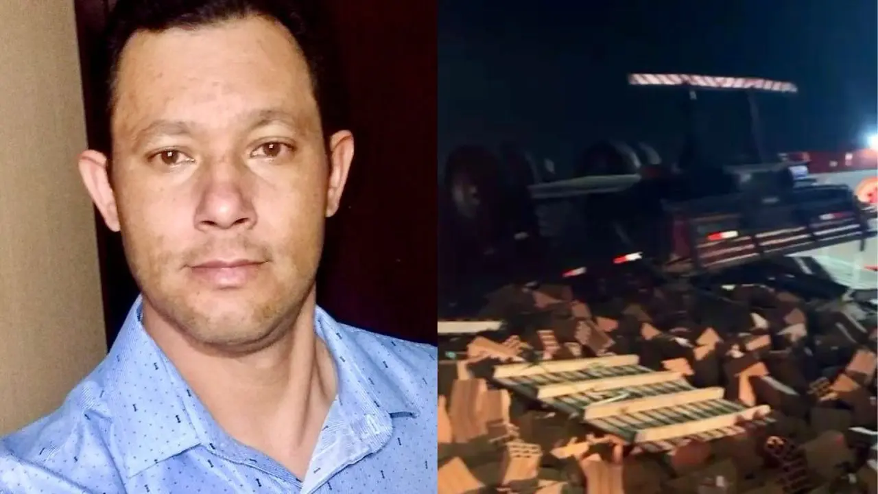 Motorista morre após caminhão carregado com lajotas tombar em avenida de Limeira