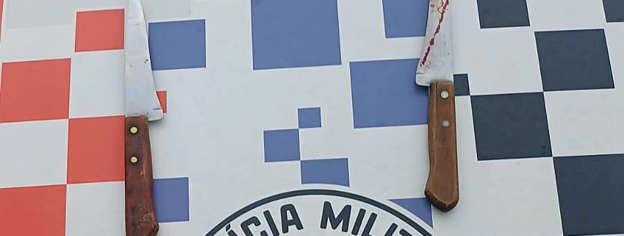 Mulher é detida após esfaquear o companheiro – PM