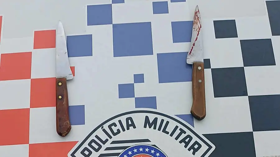 Mulher é detida após esfaquear o companheiro – PM