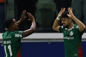 Palmeiras goleia Junior em casa e avança em 2º do Grupo F da Libertadores