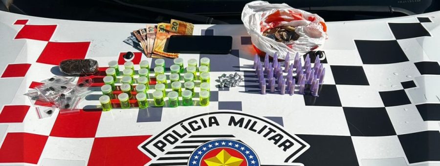 Suspeito de integrar ponto de drogas ligado ao PCC é preso com cocaína, maconha e crack em Limeira