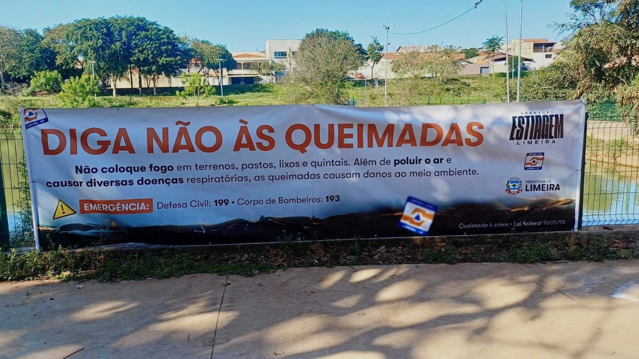 Defesa Civil intensifica ações contra queimadas em Limeira