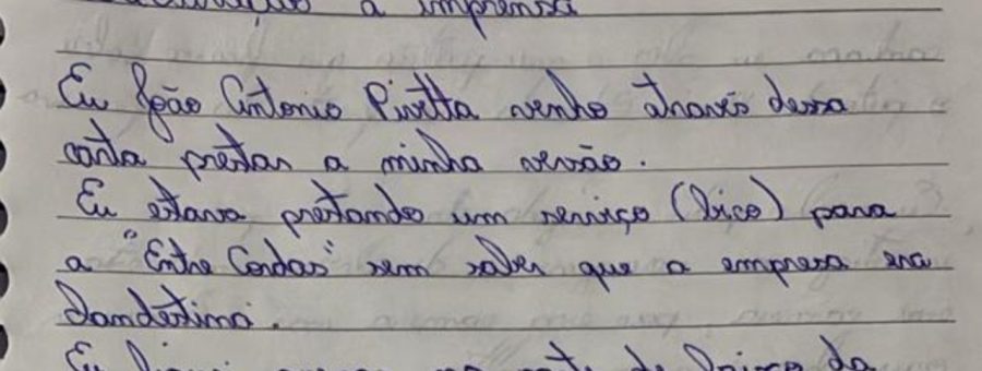 Em carta, suspeito preso por morte em salto de rope jump diz que não retirou câmera da vítima
