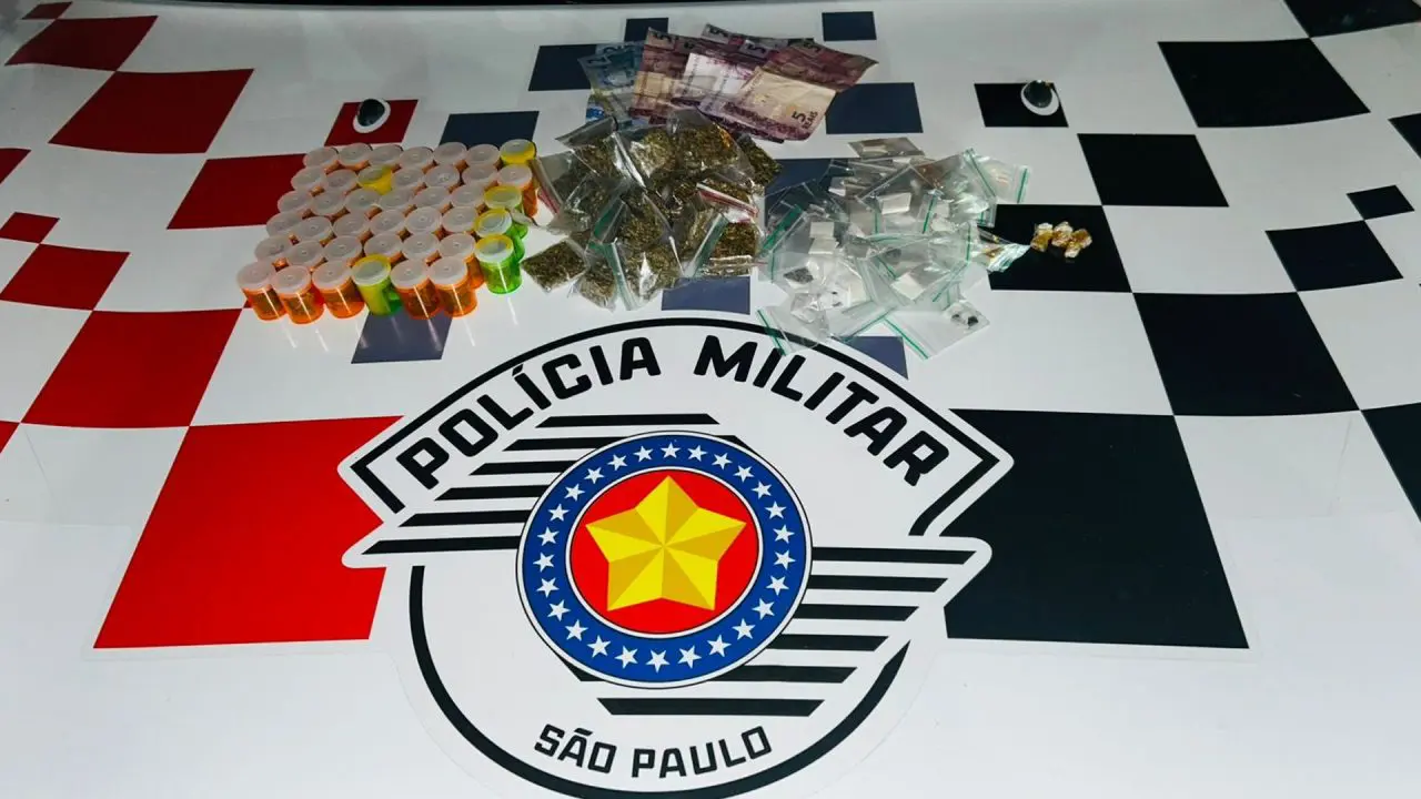 Homem é preso com drogas durante operação da PM em Limeira