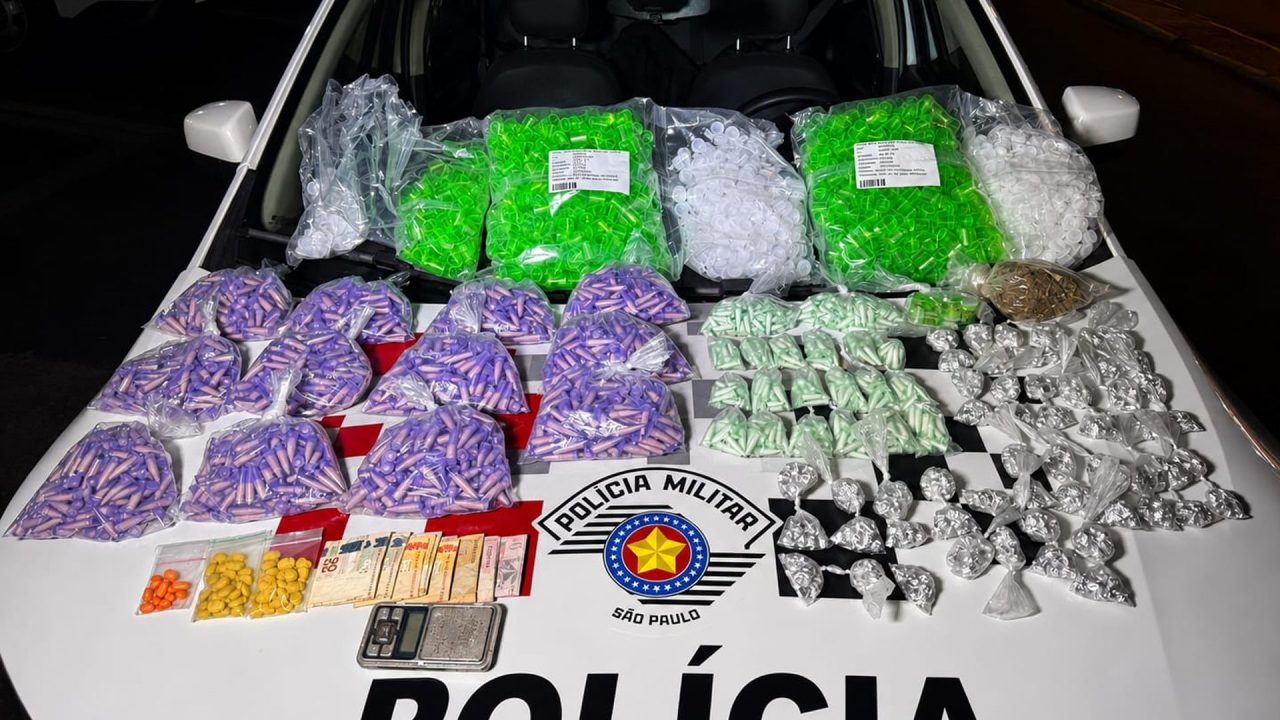 PM apreende grande quantidade de drogas do Jd. Ouro Verde, em Limeira