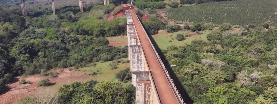 Veja imagens aéreas da interdição realizada na Ponte do Esqueleto