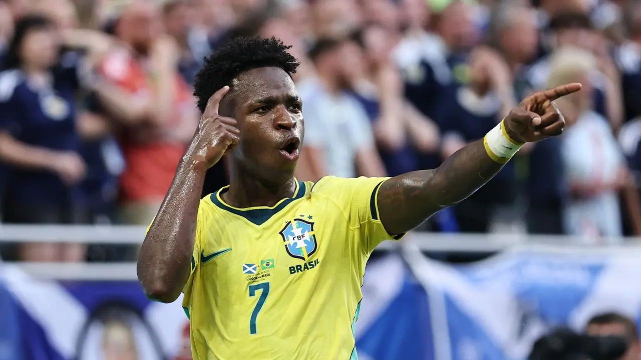 Vini Jr. brilha e Brasil se classifica em 1º com 3x0 sobre a Escócia