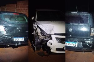 Condutor colidiu o Chevrolet Cruze contra dois carros