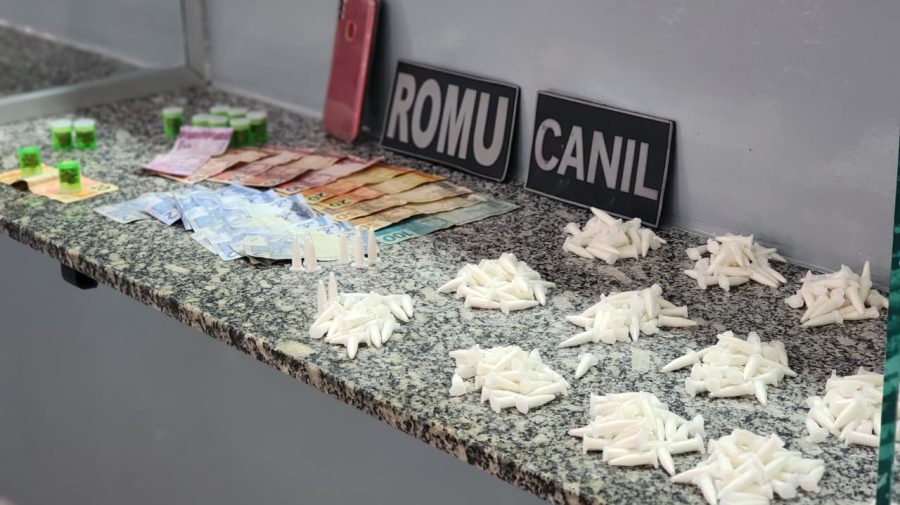 ROMU apreende mais de 450 pinos de cocaína com dois adolescentes em Limeira