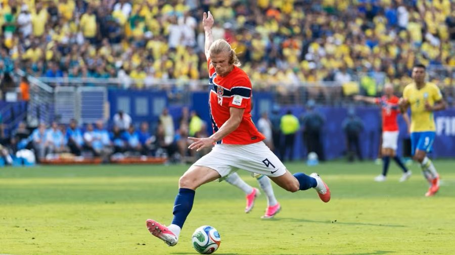 Segundo gol de Haaland contra Brasil