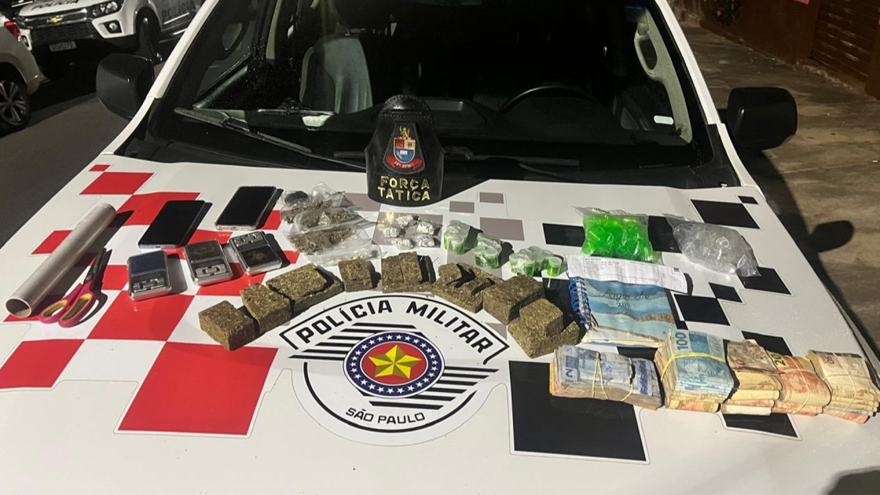 Homem é preso com 1 kg de maconha e R$ 23 mil em Limeira