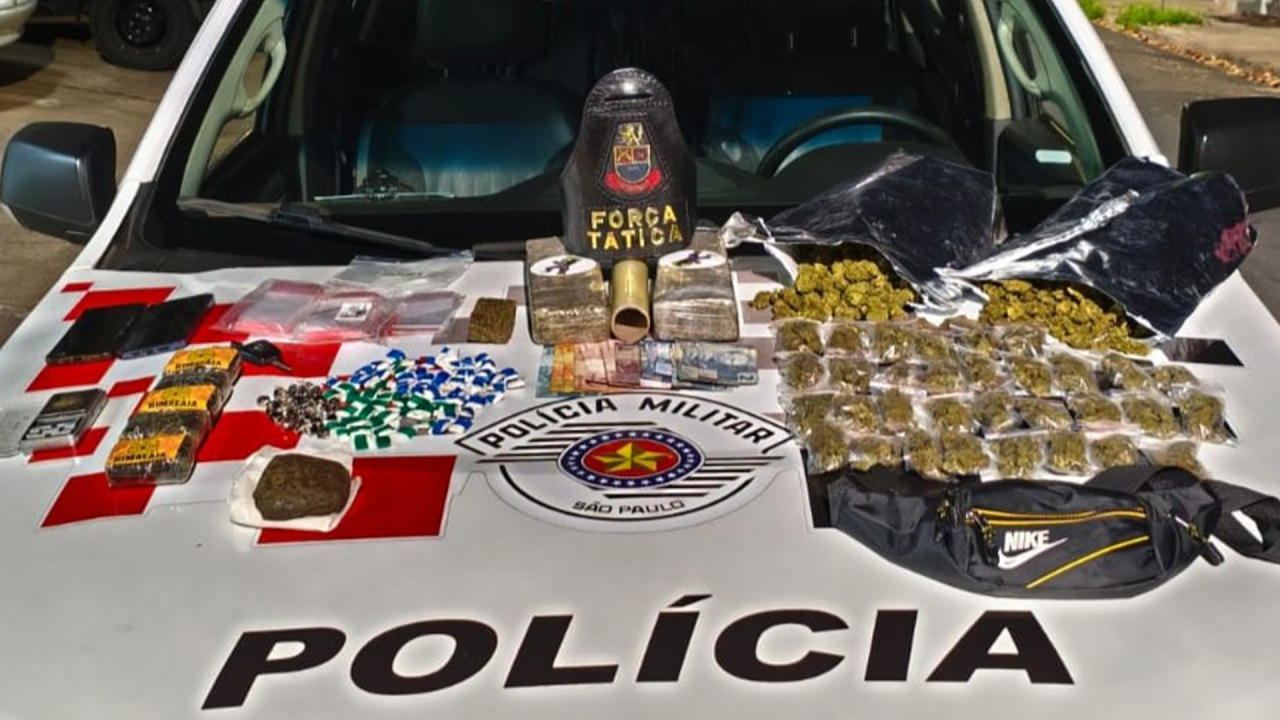 Jovem é preso com 4 kg de drogas e materiais para venda em Limeira