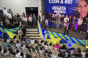 Geraldo Rufino e Renata Abreu lançam candidaturas em Limeira