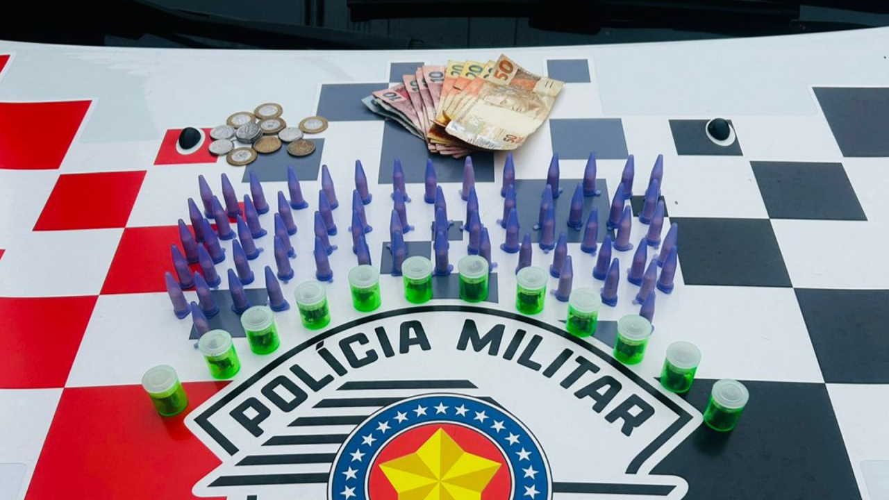 Homem é preso por tráfico no Jd. Ernesto Kuhl após tentar fugir da PM em Limeira