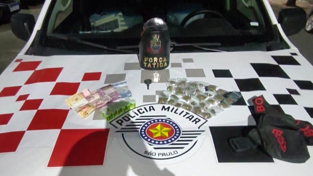 Jovem é preso com drogas em Iracemápolis após fuga de moto