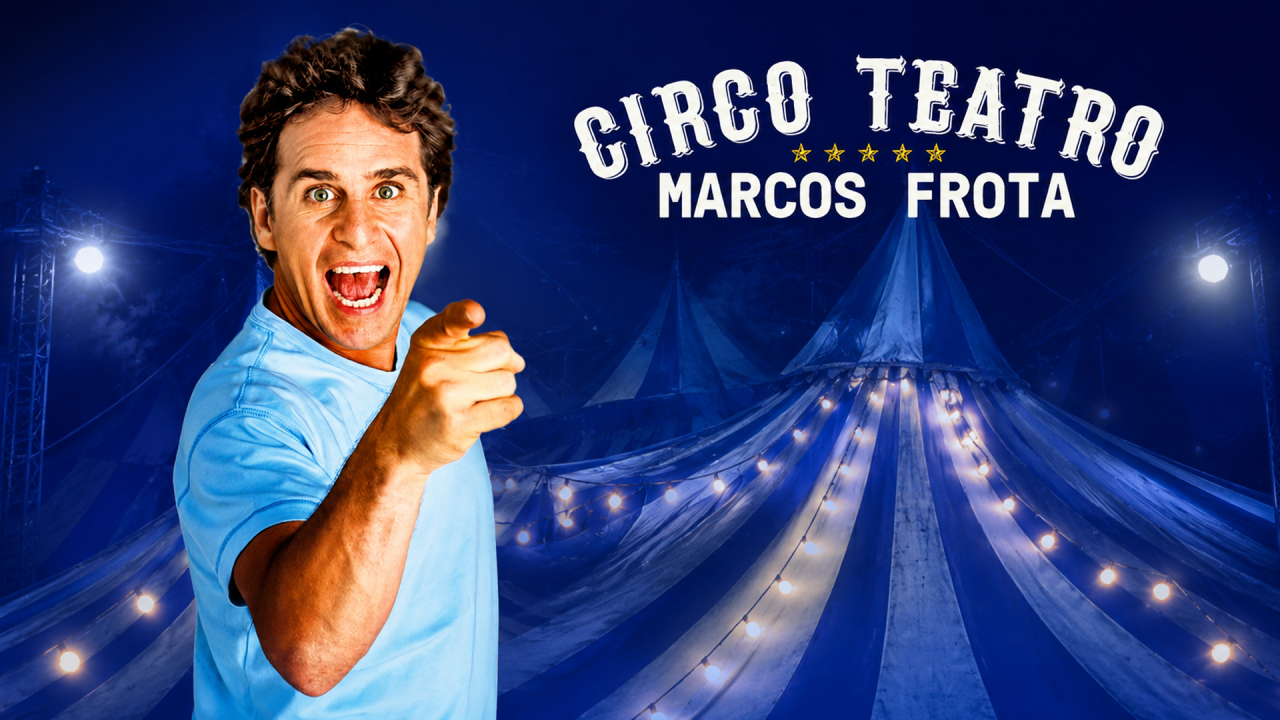 Marcos Frota estreia circo-teatro em Limeira neste fim de semana