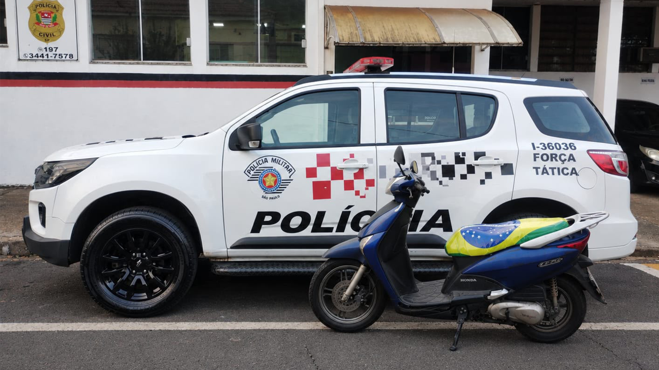 Motociclista é preso após PM encontrar moto com chassi raspado em Limeira